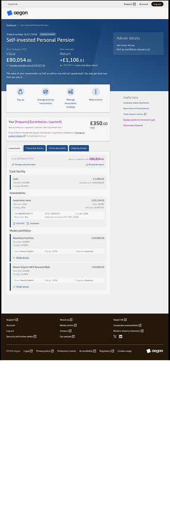 Original dashboard with technical UI and stark layout.